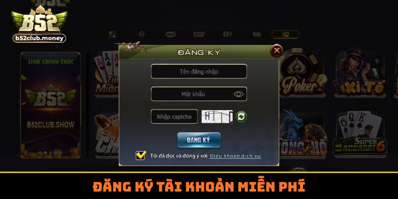 Đăng ký tài khoản miễn phí